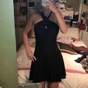 Express black cocktail dress